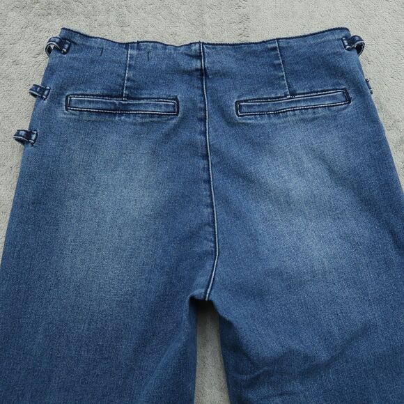 LITZ Premium Jeans Women's Size 27 Blue Mid-Rise Flare Denim Pants 31" Inseam - Picture 13 of 16